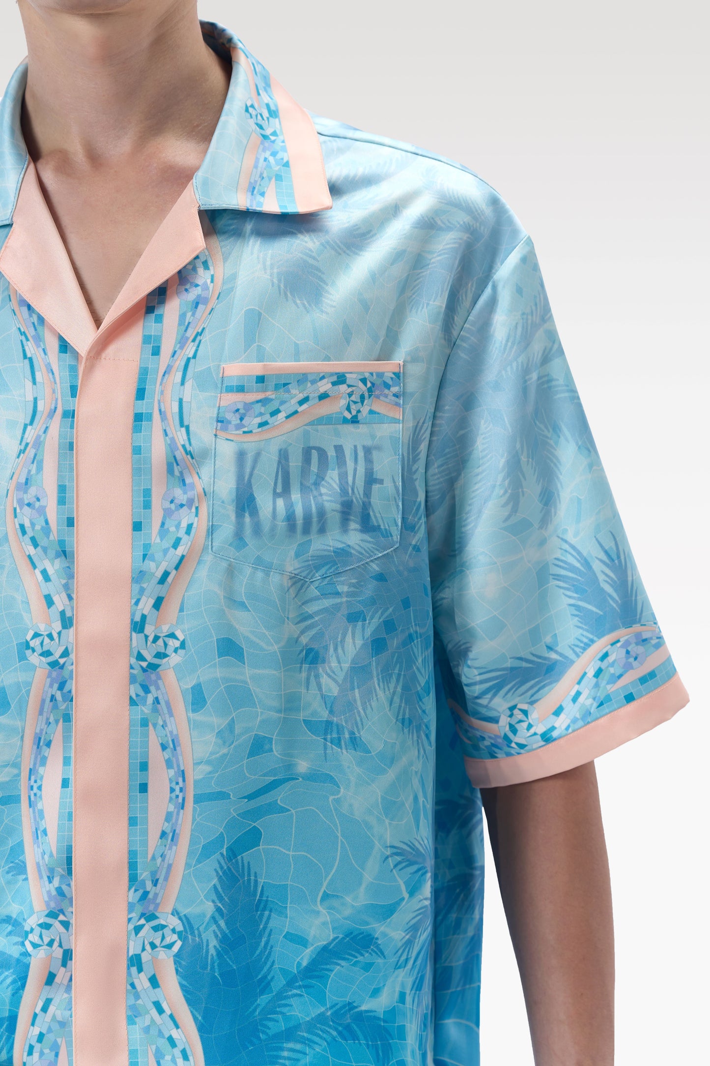 Iridescent Mosaic Silk Shorts