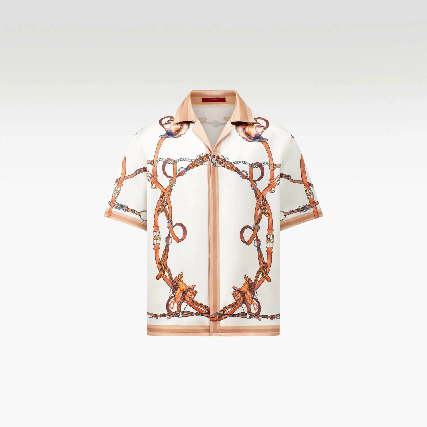 Rodeo Silk Shirt | Premium Printed Silk Taffeta Cuban Collar Short