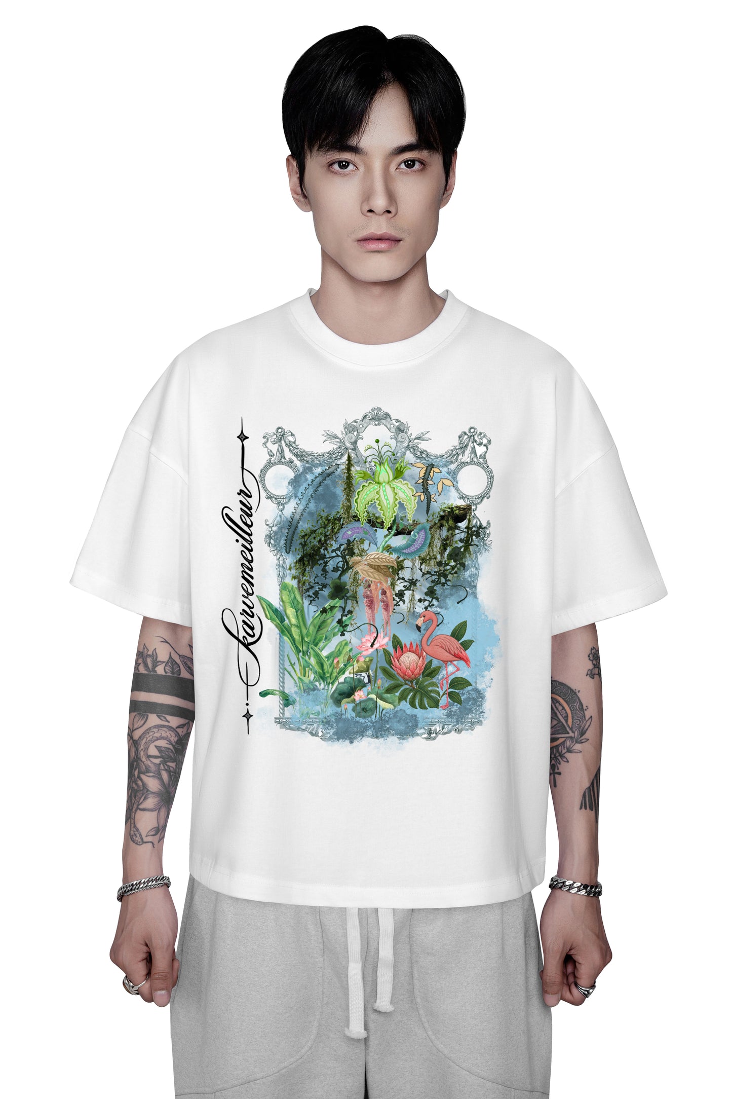 Flora Brom Boxy T-Shirt | Boxy Fit Graphic Tee