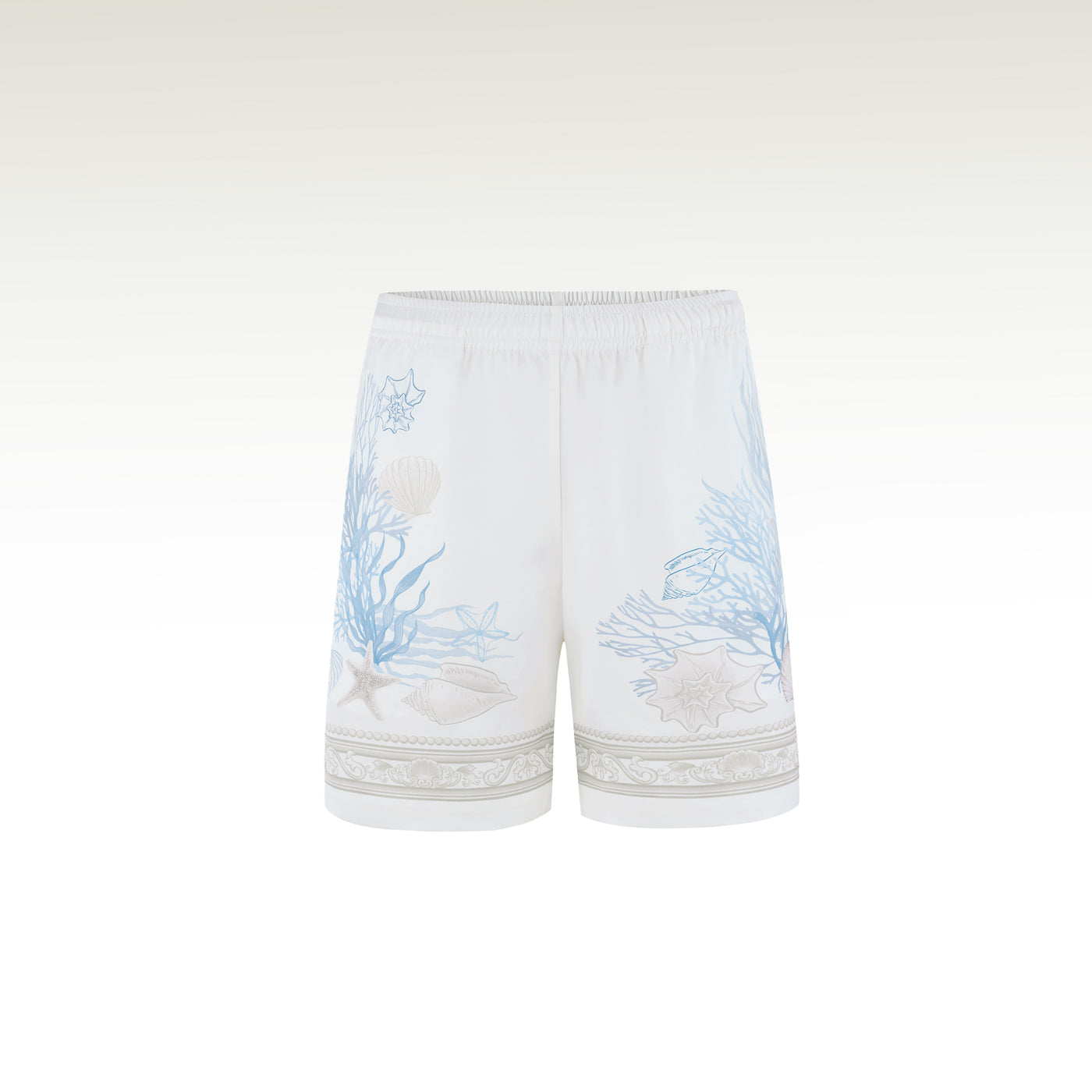 Rococo Coraline White Silk Shorts