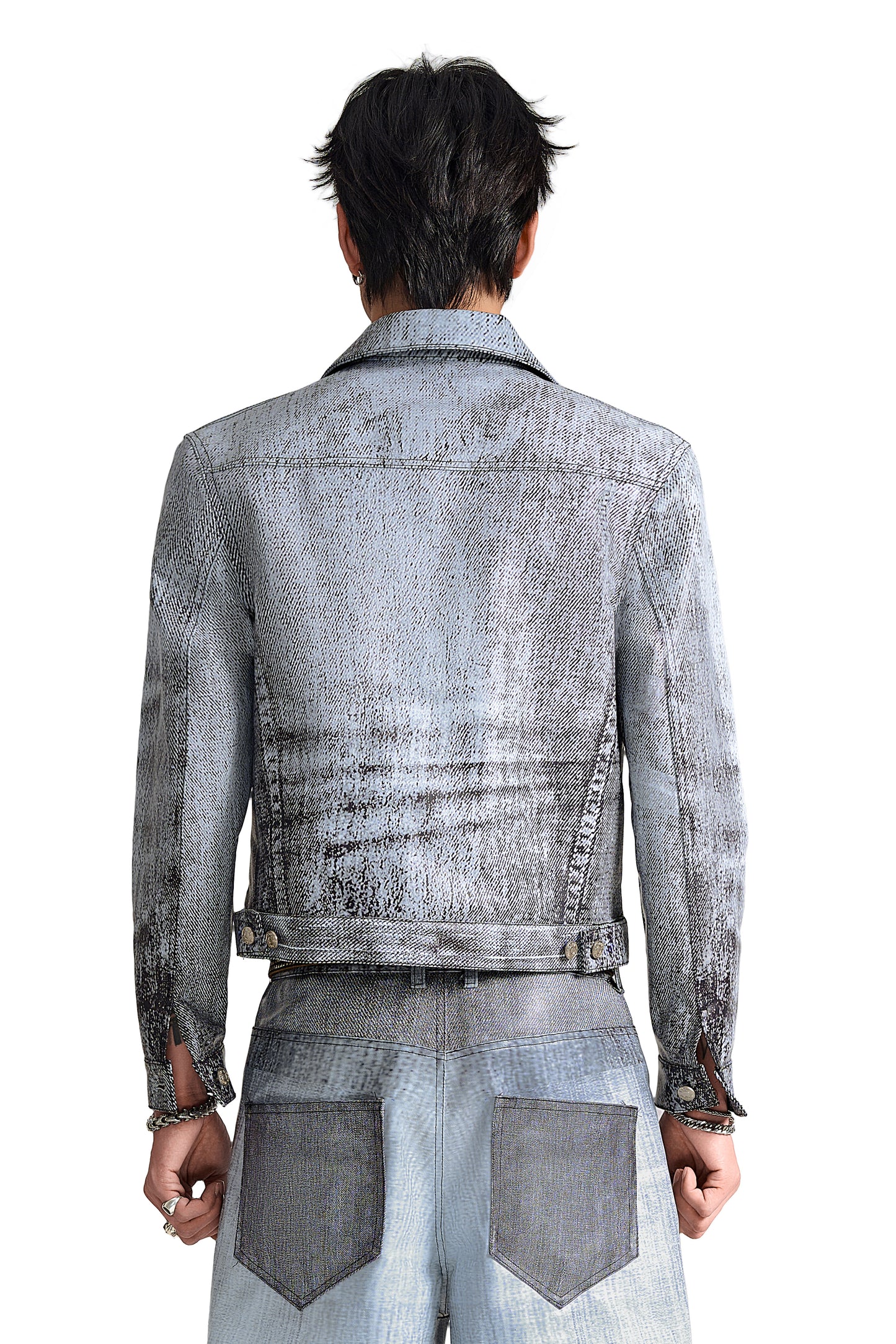 The Patina Legacy Kaki Jacket | Streetwear Distressed Wash-Out Denim