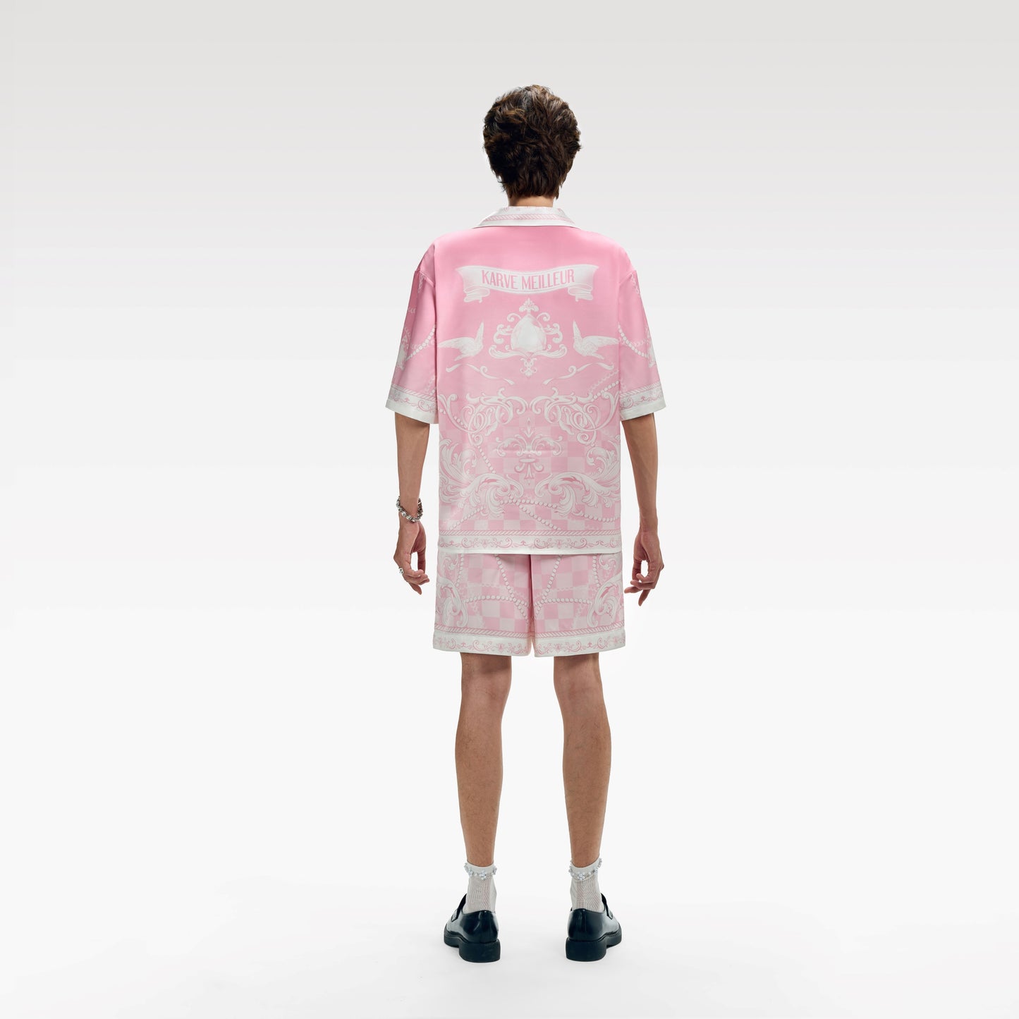Quần short lụa Karve Meilleur Epiphany - Hồng