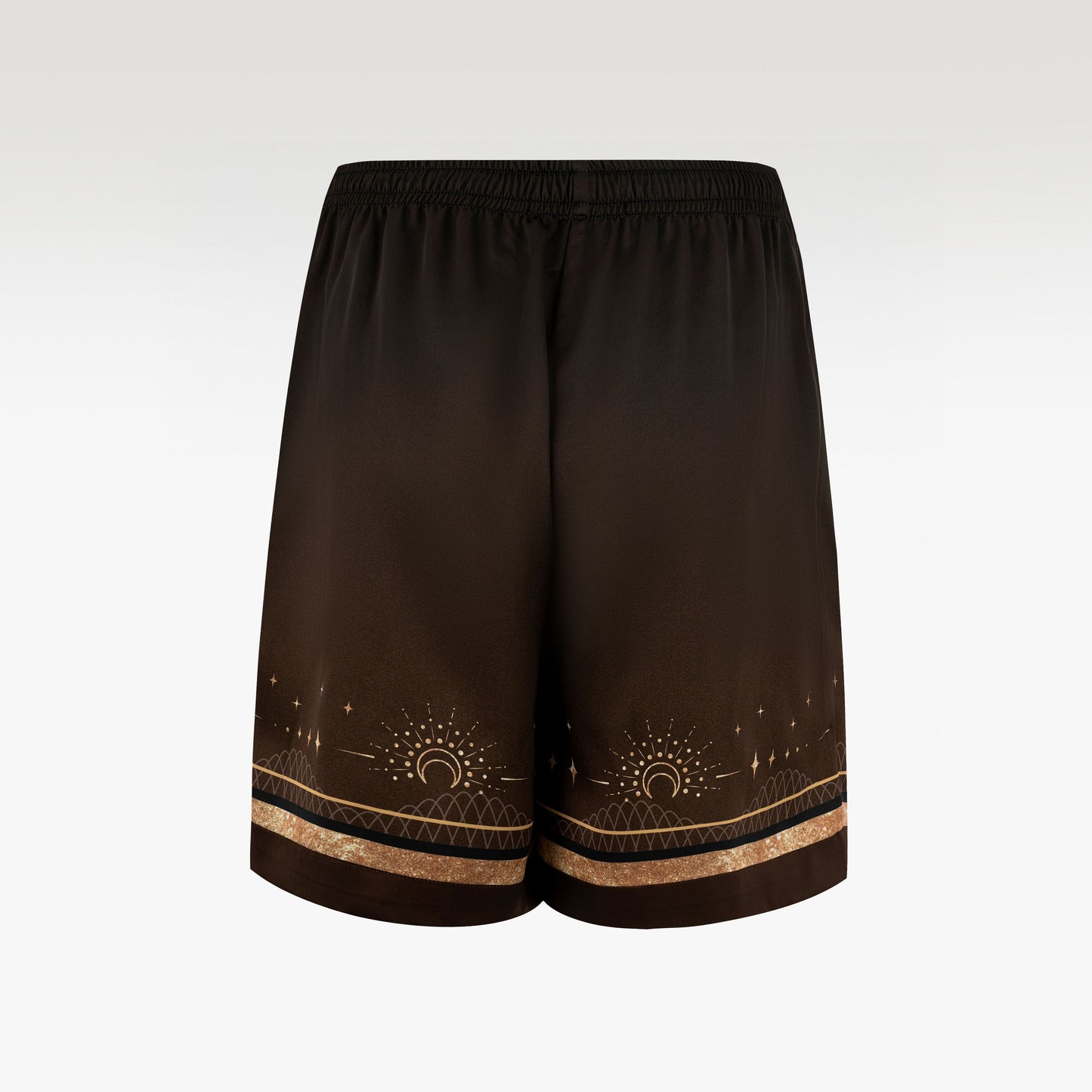 Golden Moon Silk Shorts | Celestial Baroque Shorts