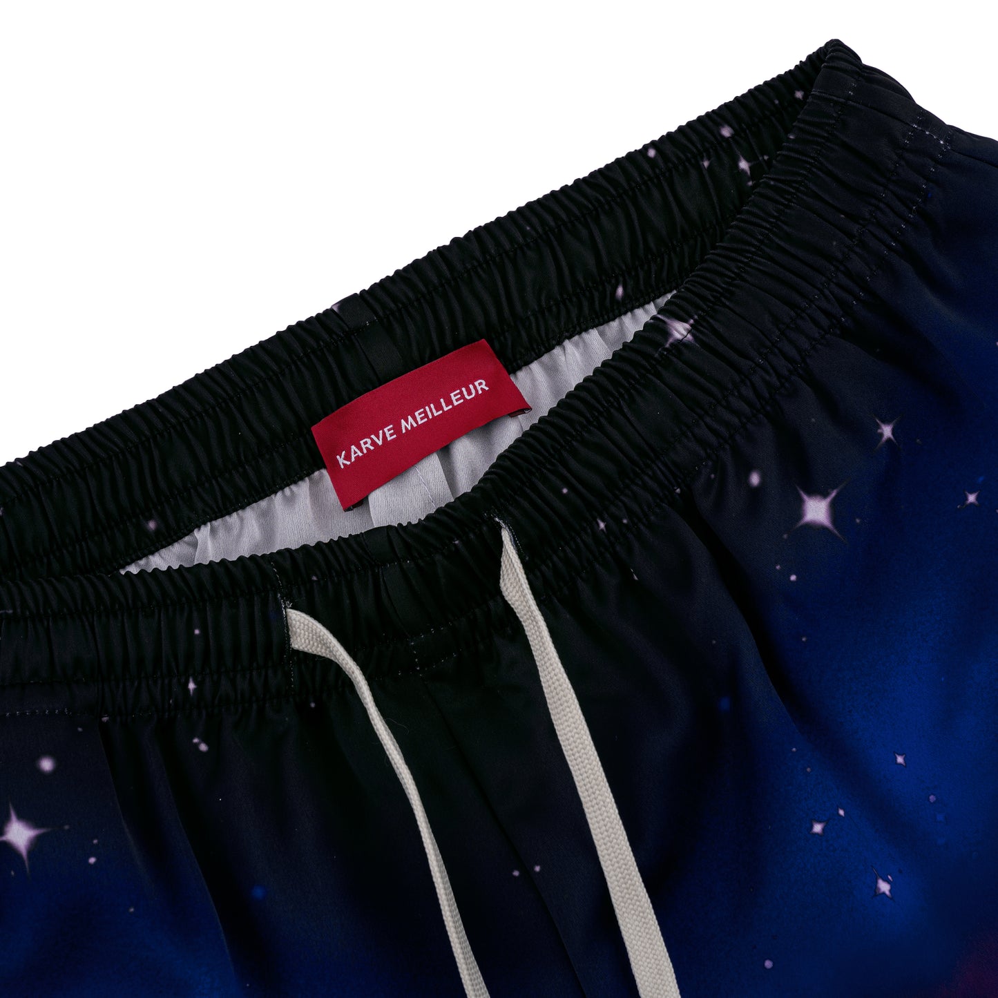 K City Silk Shorts | Premium Printed Silk Taffeta Futuristic Cityscape