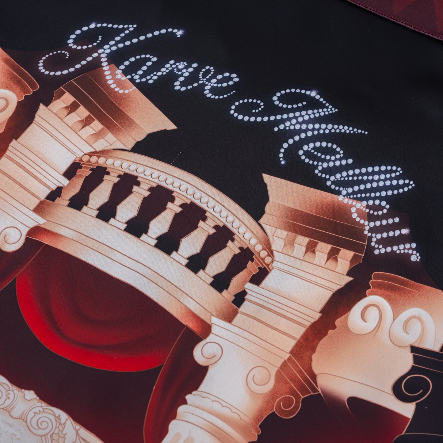 Phantom Silk Shirt | Printed Silk Taffeta Cuban Collar Short Sleeve Shirt