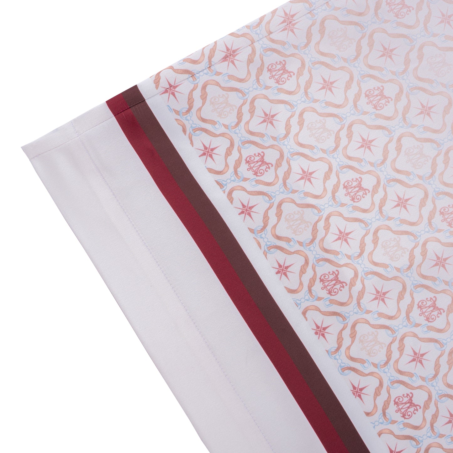 K Mania Red Silk Shorts | High-End Printed Silk Monogram Design