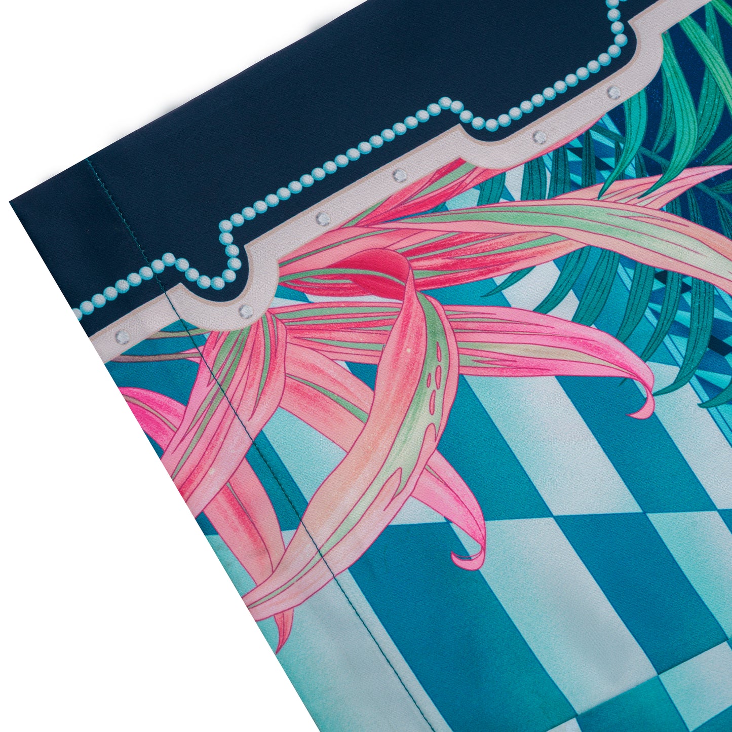 The Playa Duke Silk Pants | Premium Printed Silk Taffeta Luxury Maximalist Tropical Baroque