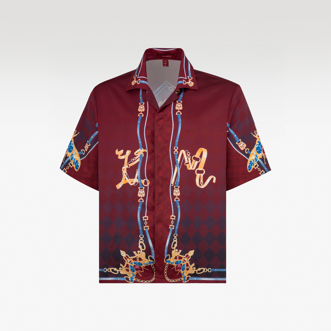 Plum Bee Silk Shirt | Relaxed Short Sleeve Cuban Collar Shirt