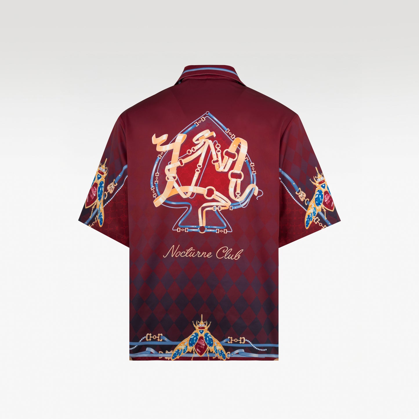 Plum Bee Silk Shirt | Relaxed Short Sleeve Cuban Collar Shirt
