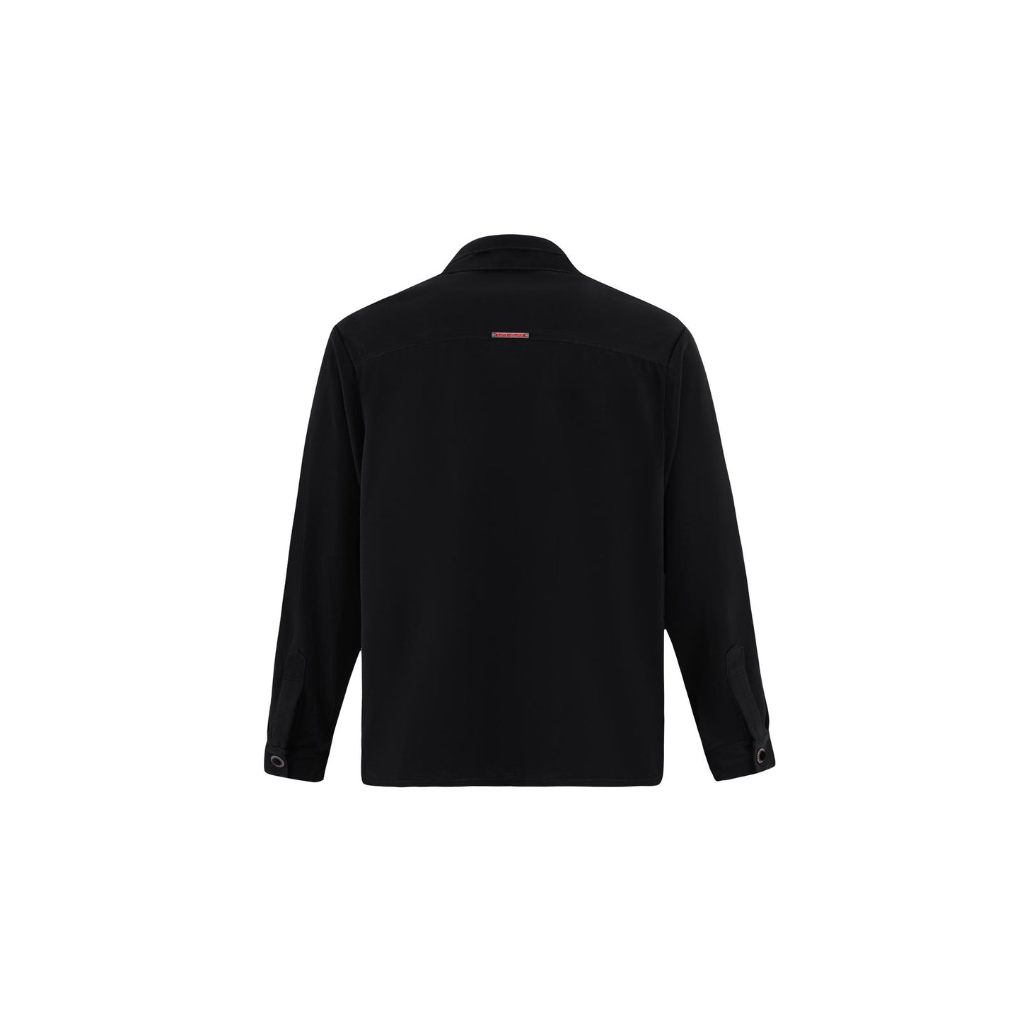 Luna Noir Shirt | Premium Obsidian Black Textured Shimmer Finish