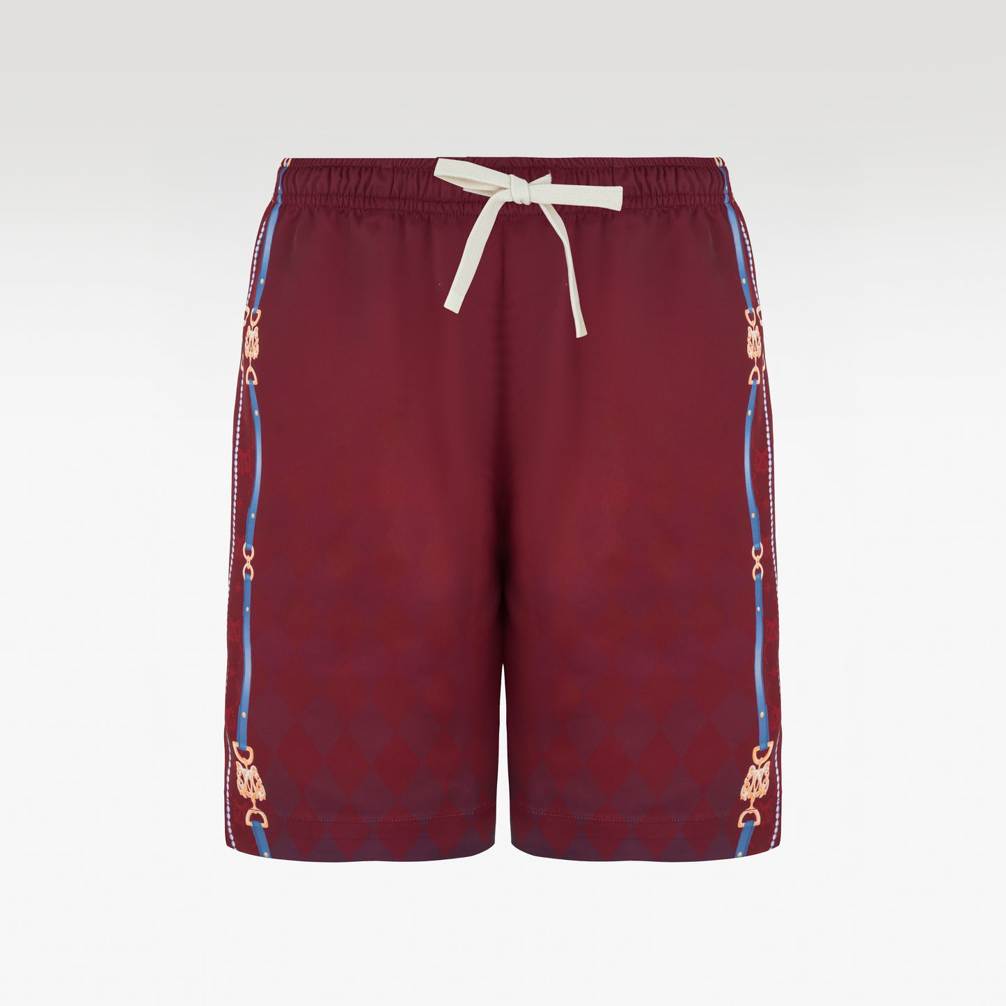 Plum Bee Silk Shorts | Drawstring Elastic Waistband Silk Shorts