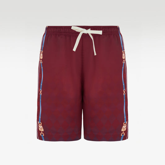 Plum Bee Silk Shorts | Drawstring Elastic Waistband Silk Shorts