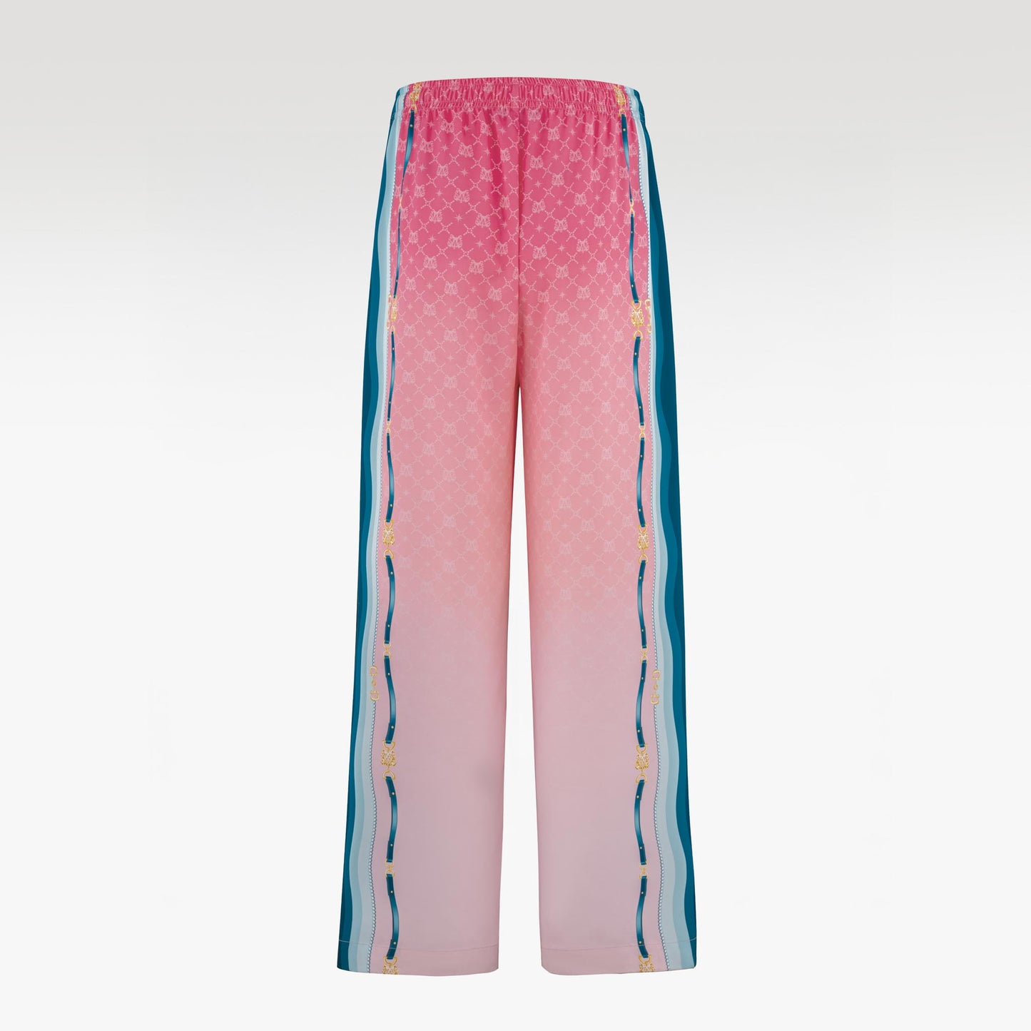 Fancy Duke Silk Pants | Decadent Printed Silk Taffeta Pants Jeweled Beetle Print