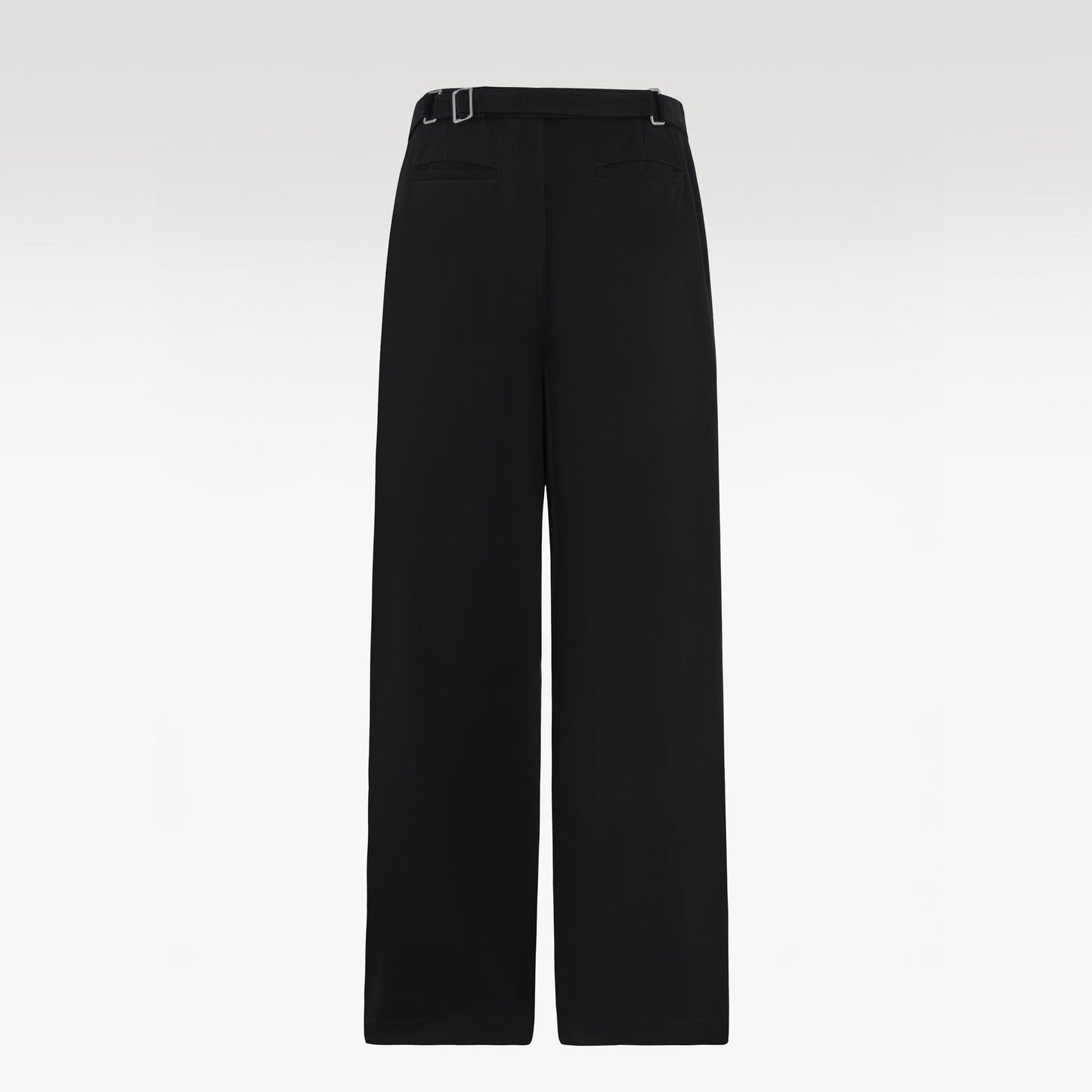 Luna Noir Trousers | Premium Obsidian Black Textured Shimmer Finish