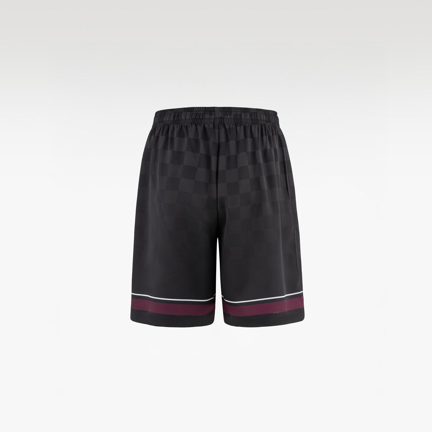 Lucky-K Silk Shorts | Printed Silk Relaxed Camp Collar Midnight Dice Checkerboard
