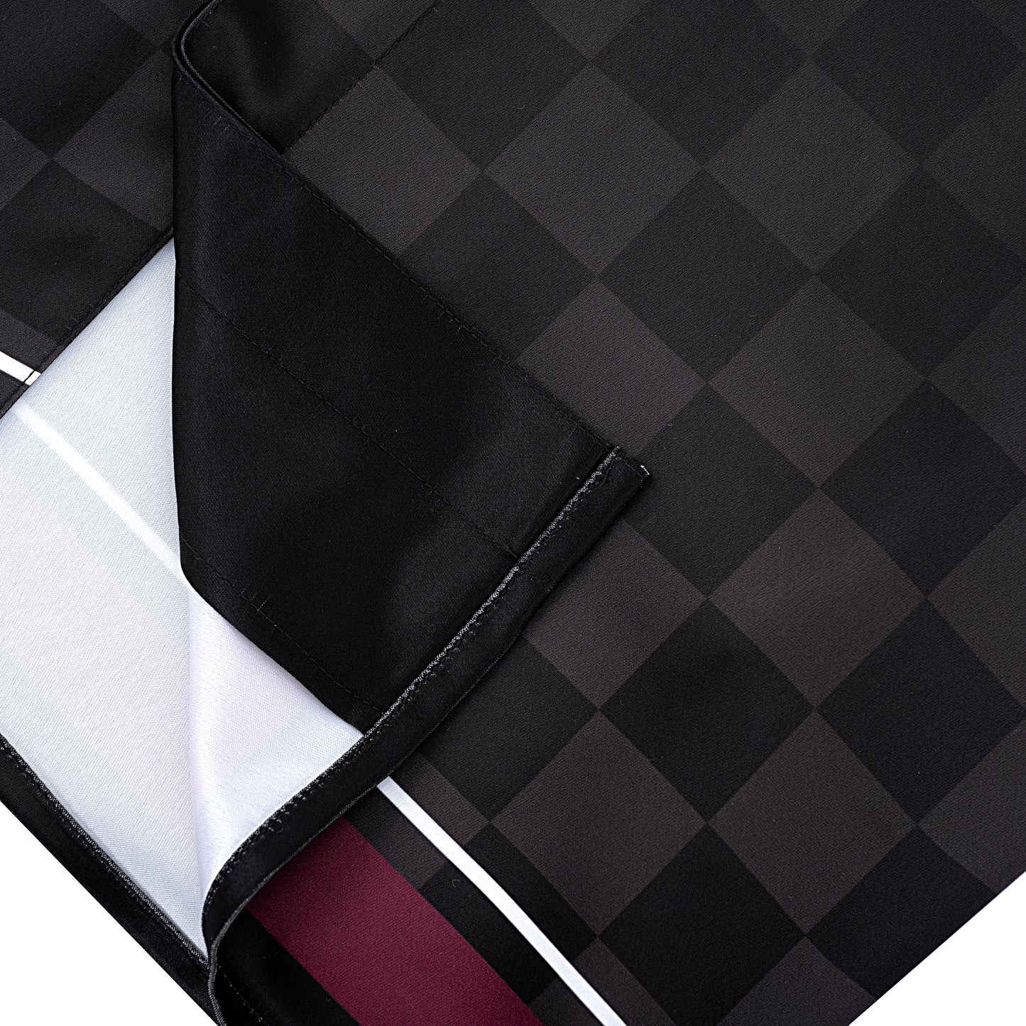 Lucky-K Silk Shirt | Printed Silk Relaxed Cuban Collar Short Sleeve Midnight Dice Checkerboard