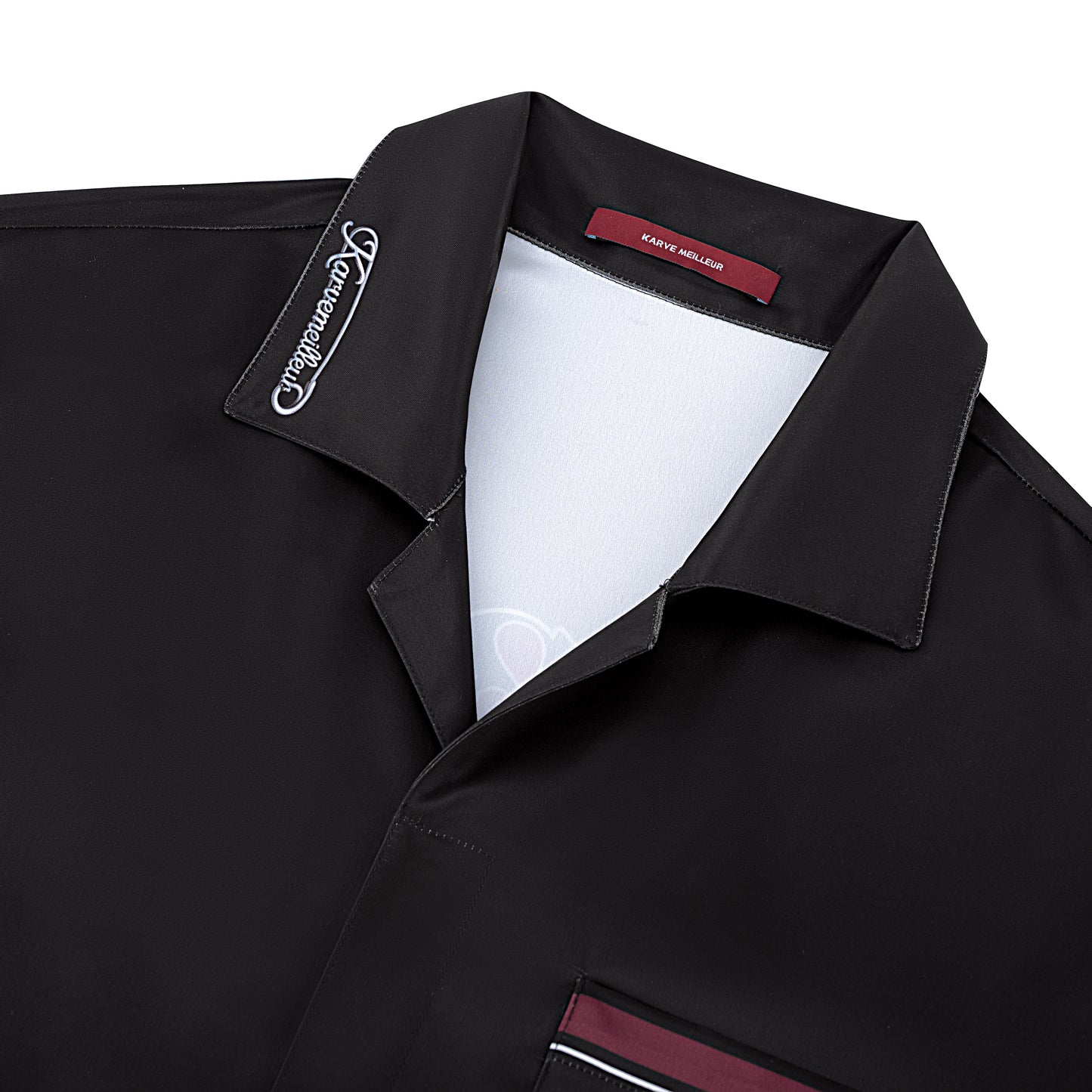 Lucky-K Silk Shirt | Printed Silk Relaxed Cuban Collar Short Sleeve Midnight Dice Checkerboard