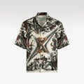 Sylvan Earth Silk Shirt | Relaxed Fit Short-Sleeve Cuban Collar Silk Shirt