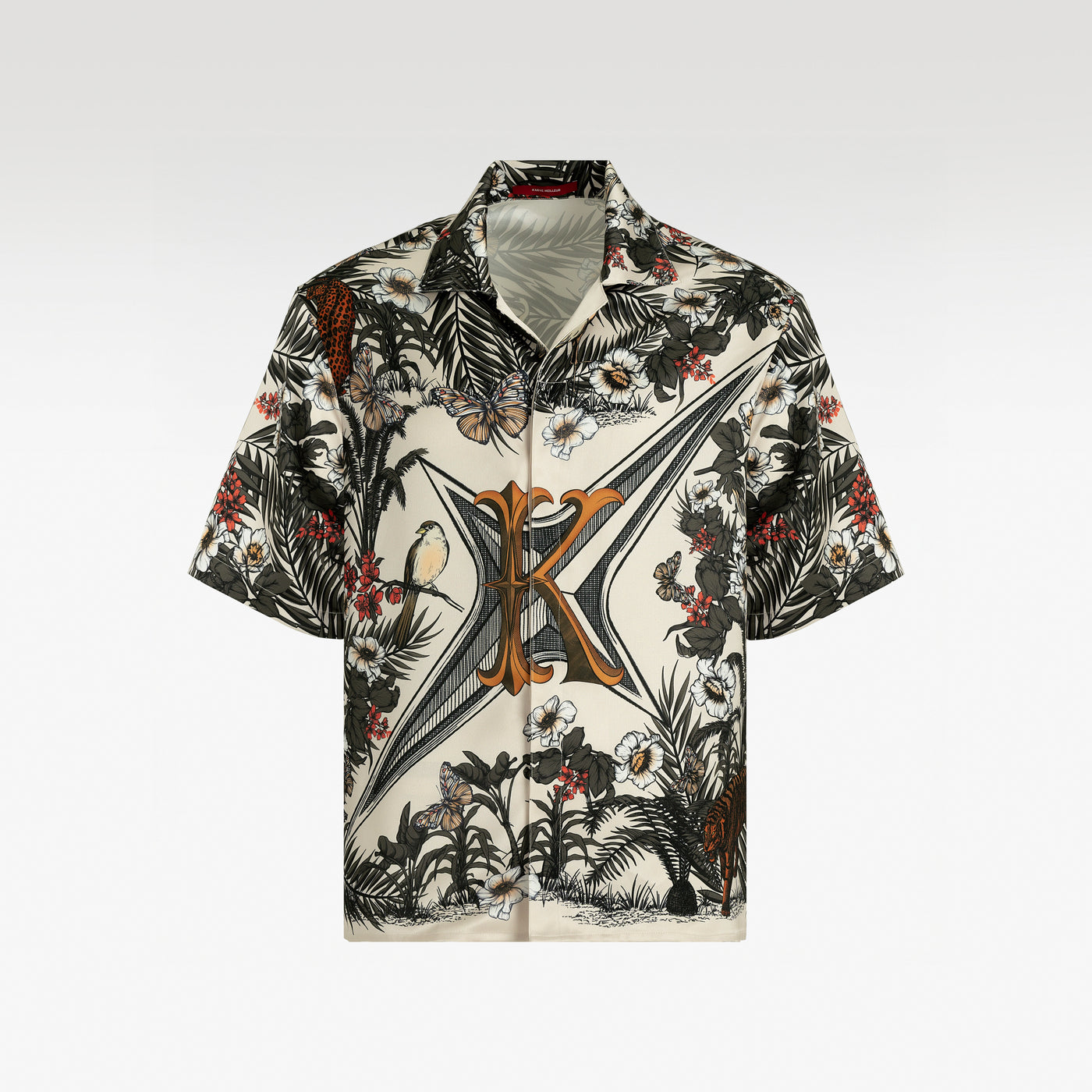 Sylvan Earth Silk Shirt | Relaxed Fit Short-Sleeve Cuban Collar Silk Shirt
