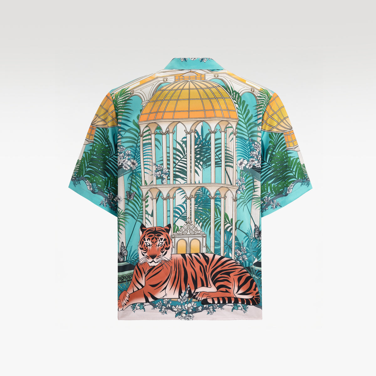 Verdastra Silk Shirt | Relaxed Fit Short-Sleeve Cuban Collar Silk Shirt