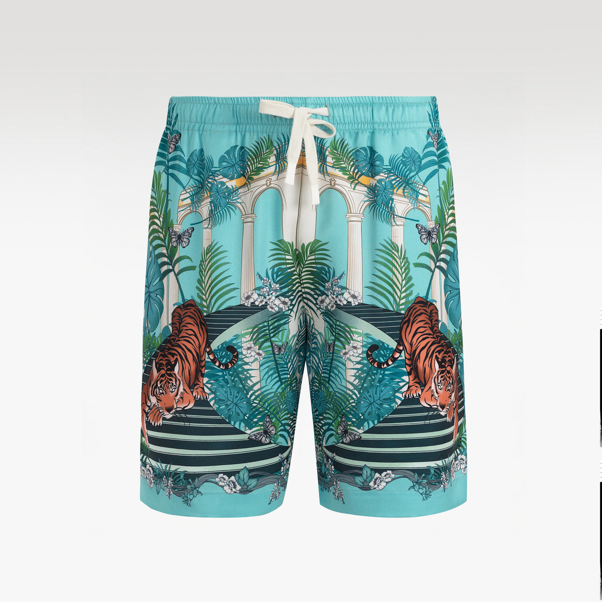 Verdastra Silk Shorts | Drawstring Elastic Waistband Silk Shorts