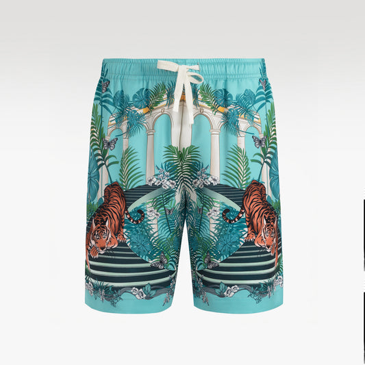 Verdastra Silk Shorts | Drawstring Elastic Waistband Silk Shorts