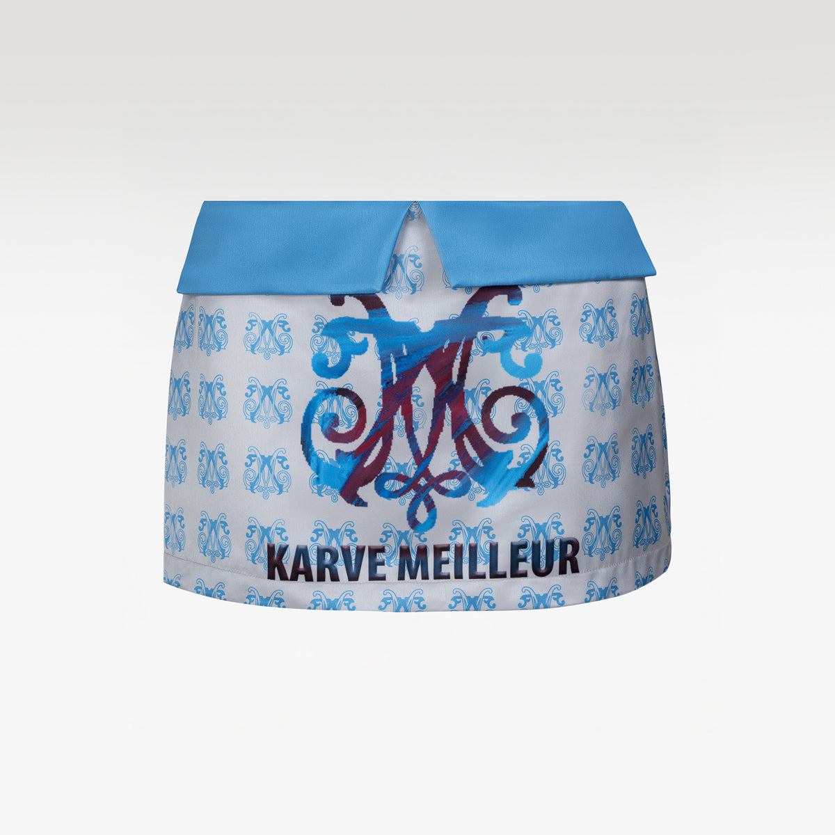 Karve Azure Skirt | Foldover Waistband Mini Skirt