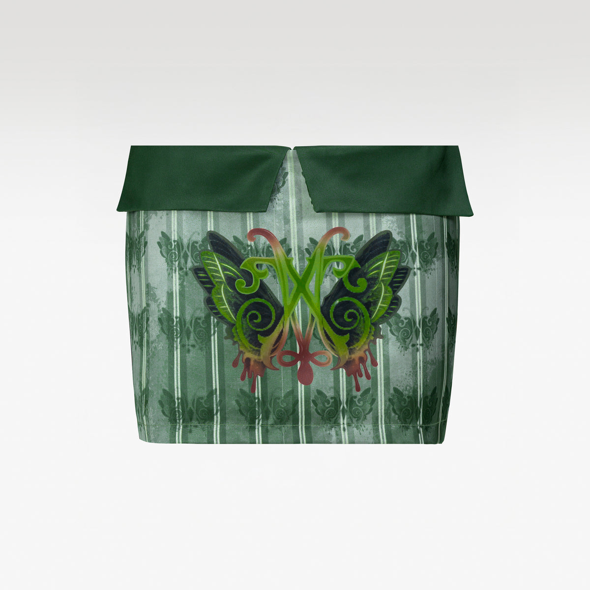 Ravelle Olive Skirt | Foldover Waistband Mini Skirt