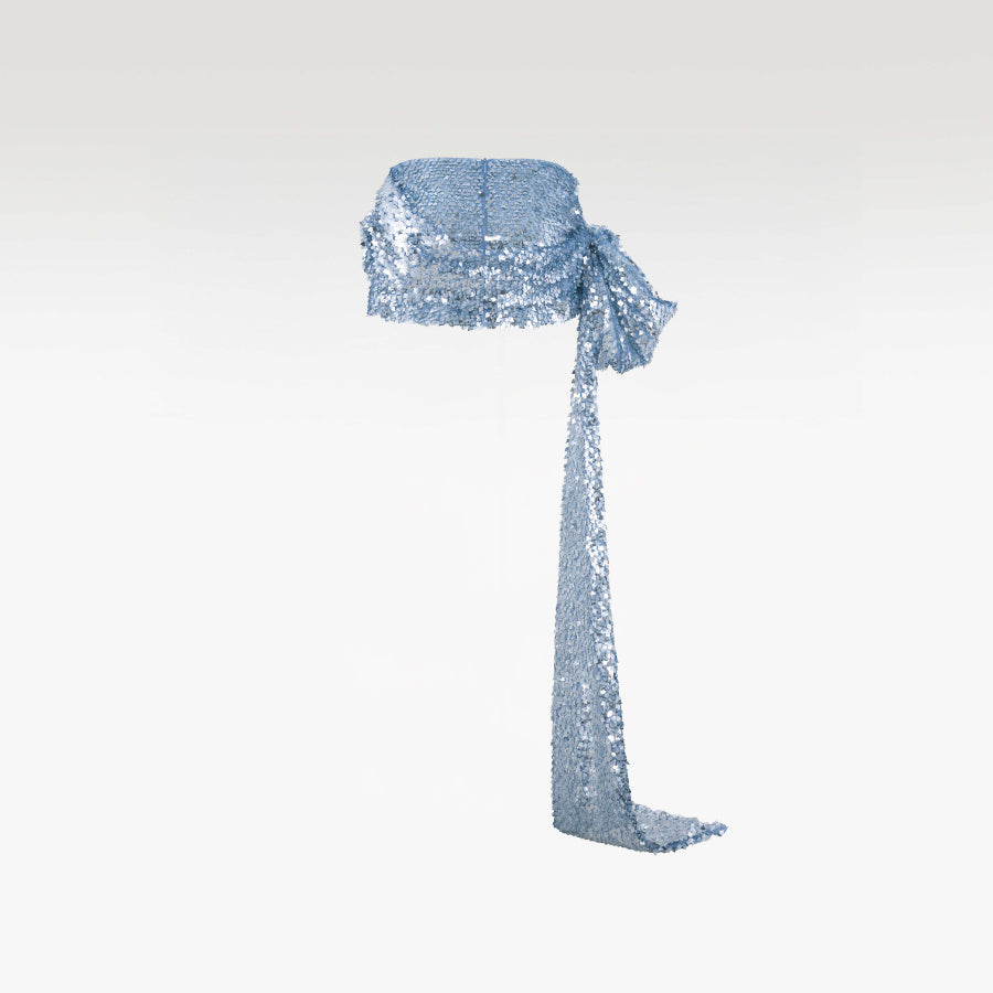 Diamond Dust Skirt | Premium Sequin Side-Bow Luxury Mini