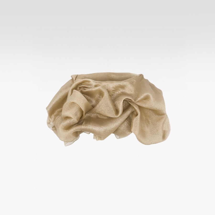 Rebellious Elegant Chiffon Skirt | Premium Earthy Beige Layered Asymmetrical Midi