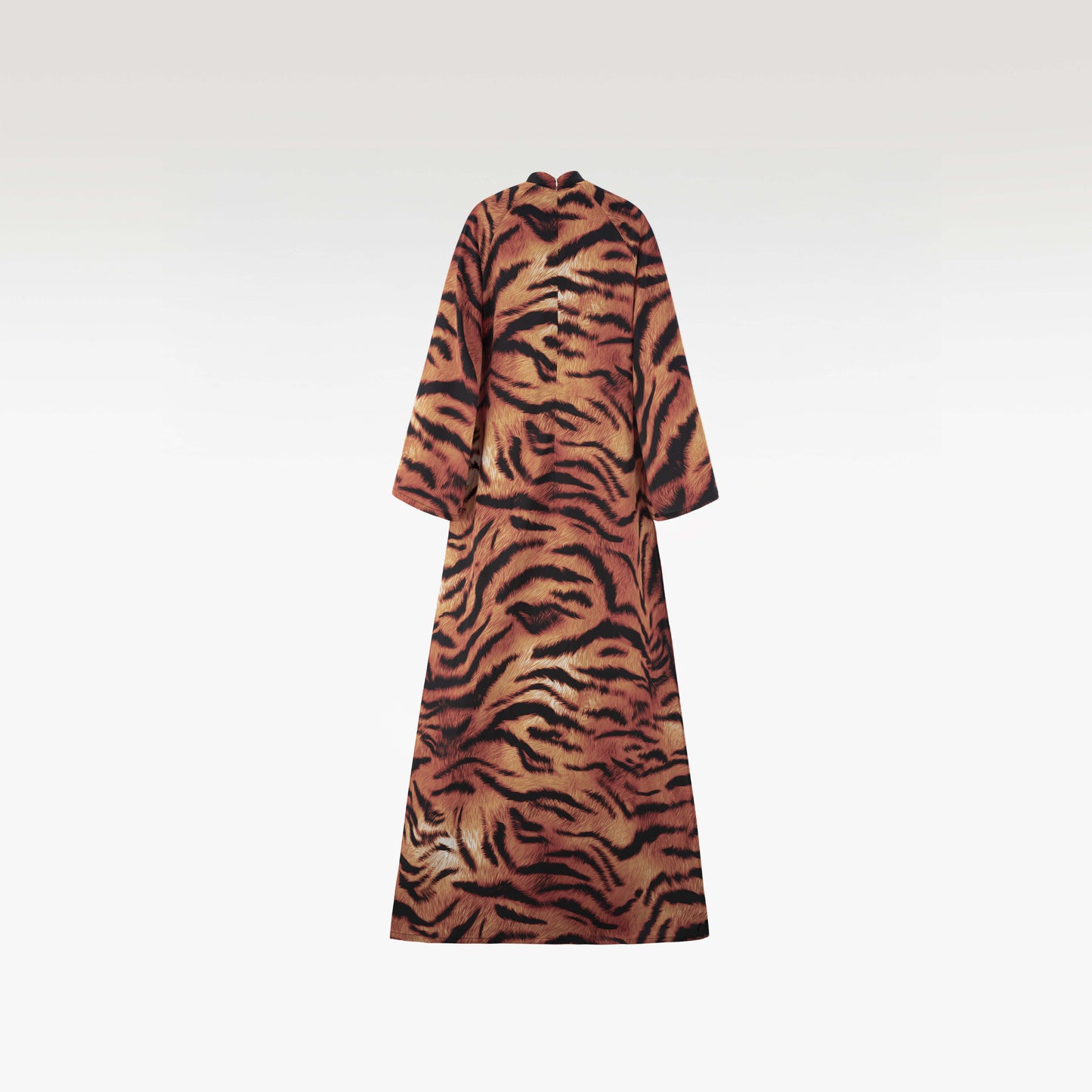 "Hoa Van" Ao Dai | Tiger Print Premium Silk Relaxed Imperial