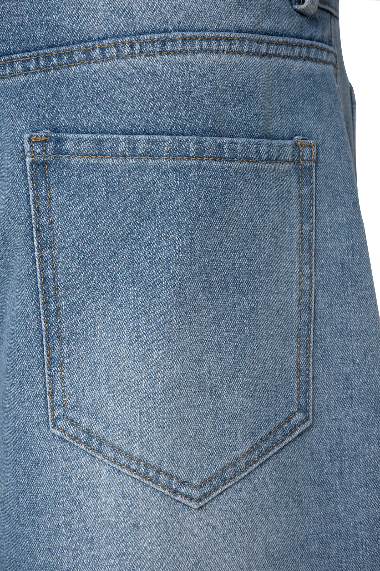 Fade Line Jeans | Architectural Paneled Wide-Leg Denim - Vintage Indigo Fade Streetwear Pants