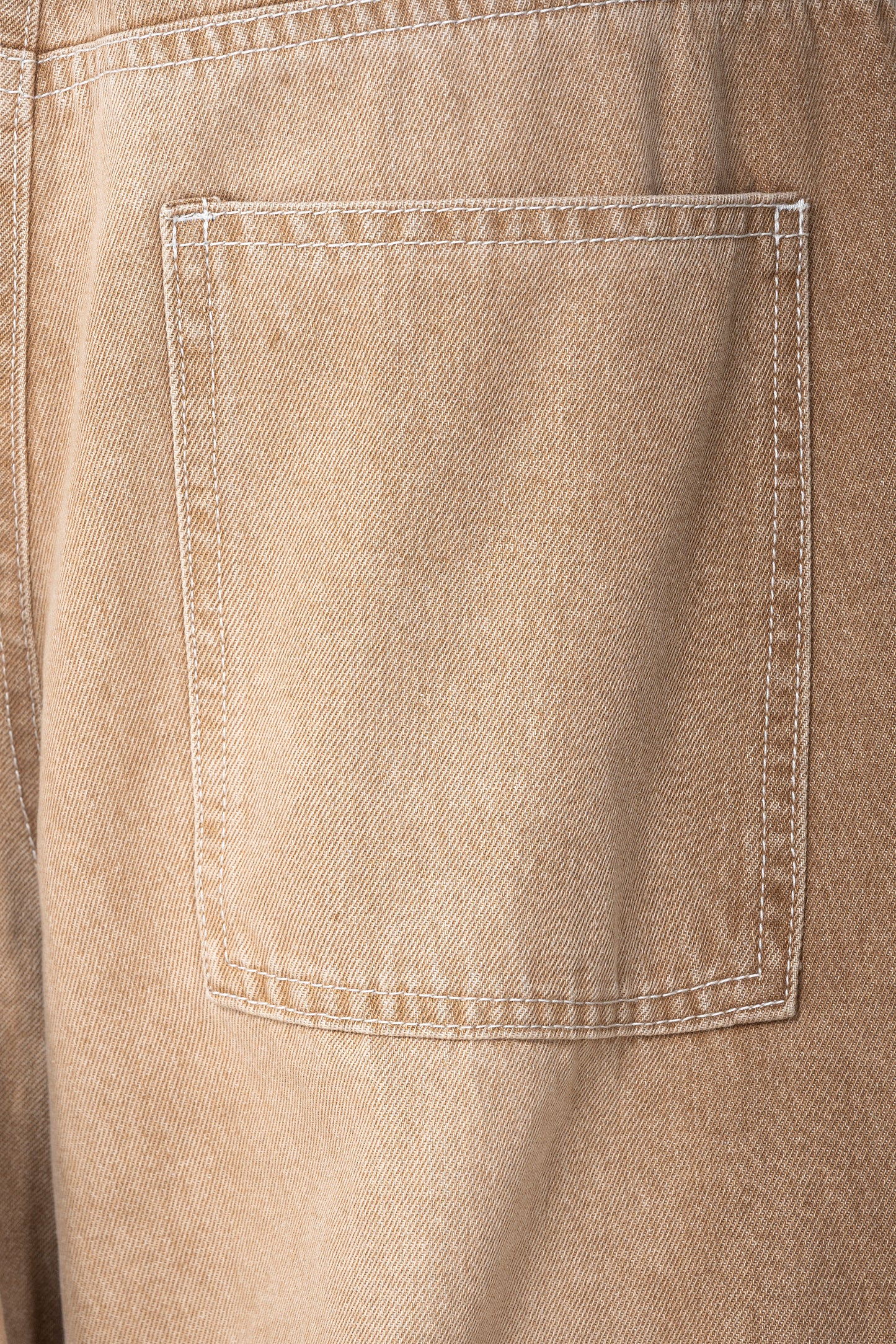 Dune Stack Cargo Pants | 3D Multi-Pocket Wide Leg Denim - Vintage Sand Wash High-Utility Streetwear