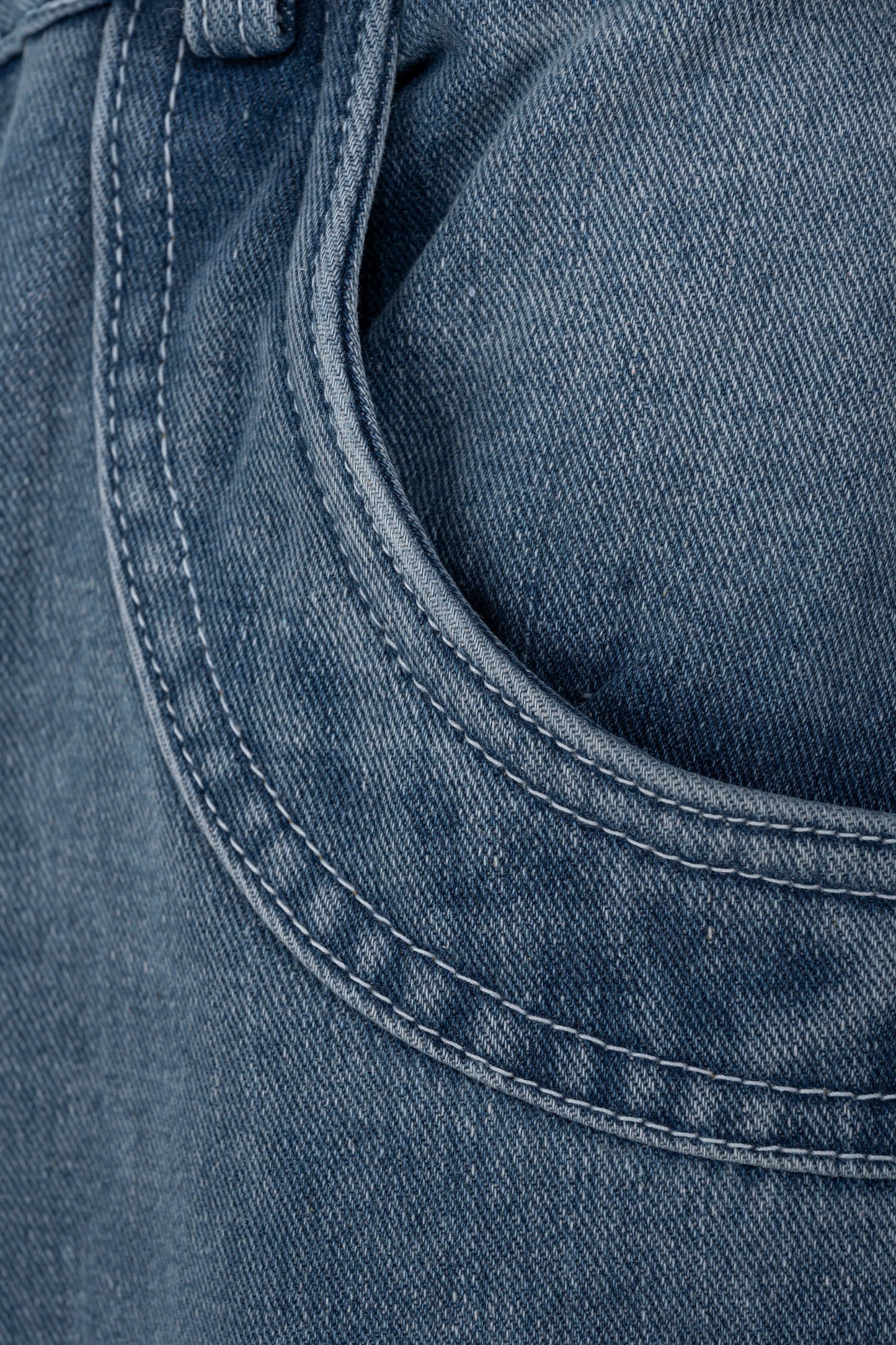 Fade Flow Cargo Pants | Streamlined Wide Leg Denim - Vintage Indigo Fade Minimalist Streetwear
