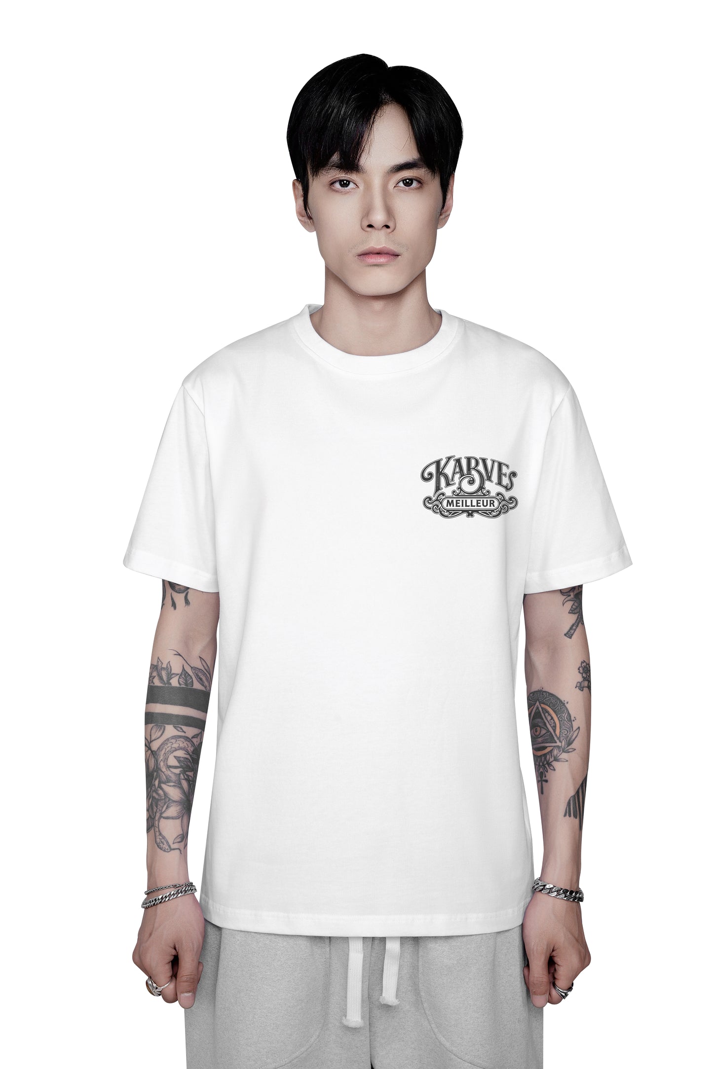 Eagle Slim Fit T-Shirt | Premium Cotton Graphic Tee - Distressed Eagle Illustration White Streetwear Top