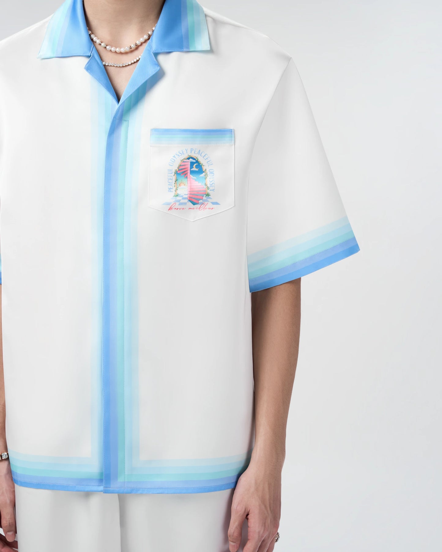 ODYSSEY SHORT - SLEEVED SILK SHIRT