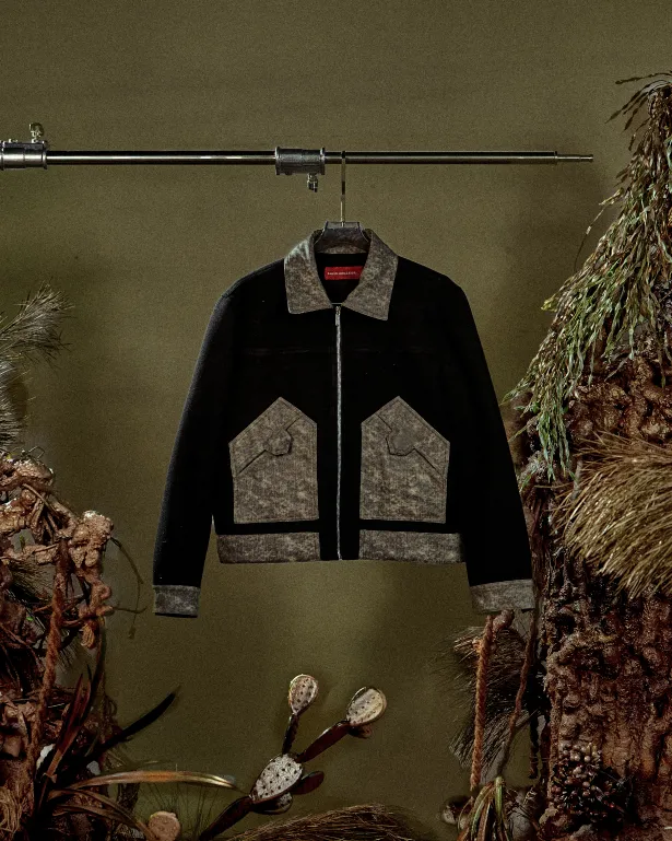 The Western Bond Jacket | White Contrast Stitching Boxy Fit Western Yoke Streetwear