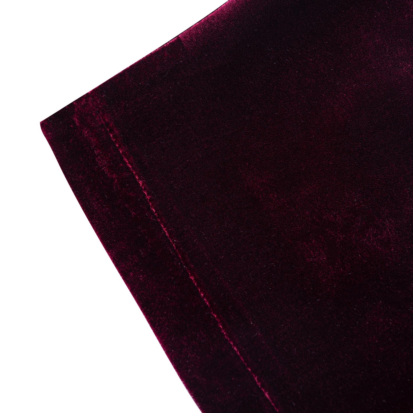 Crimson Reverie Trousers | Luxury Velvet Street Style, Signature Embroidered Decadent Bee