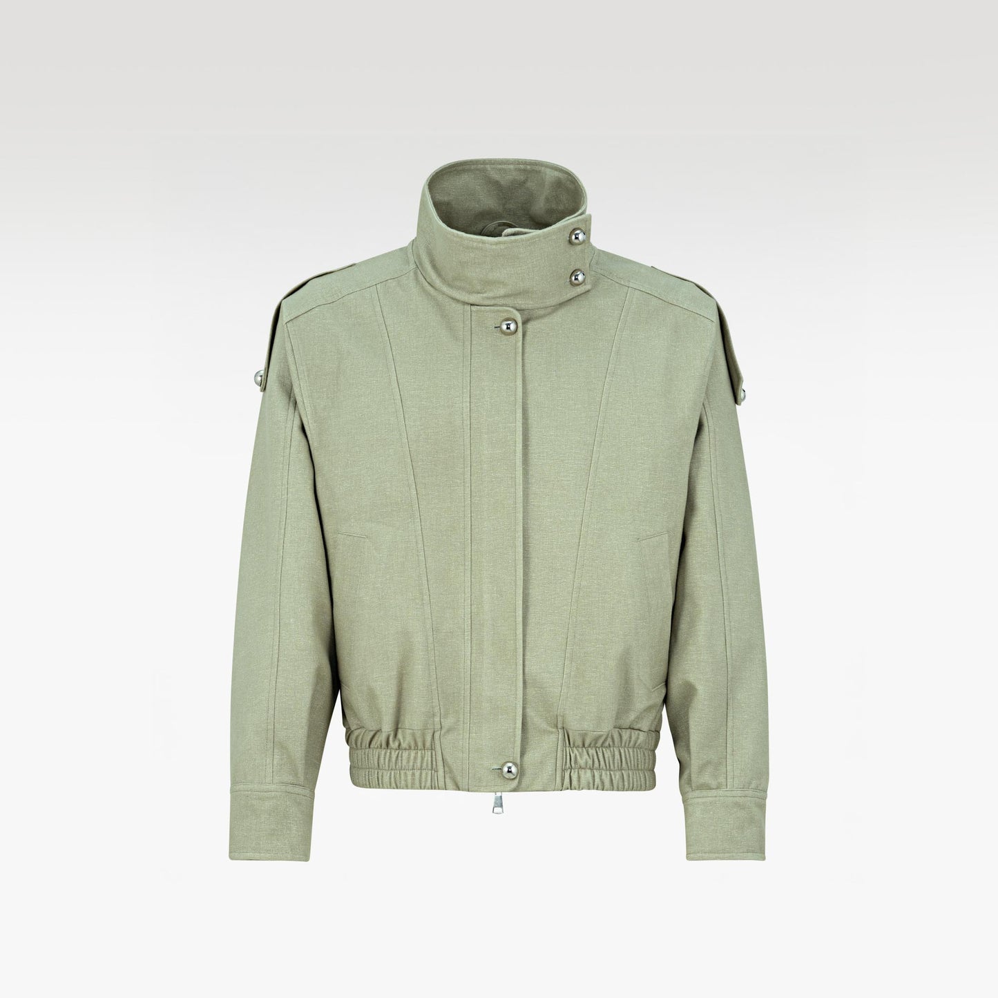 The Polyurethane Jacket | Structured High-Collar Contemporary Streetwear