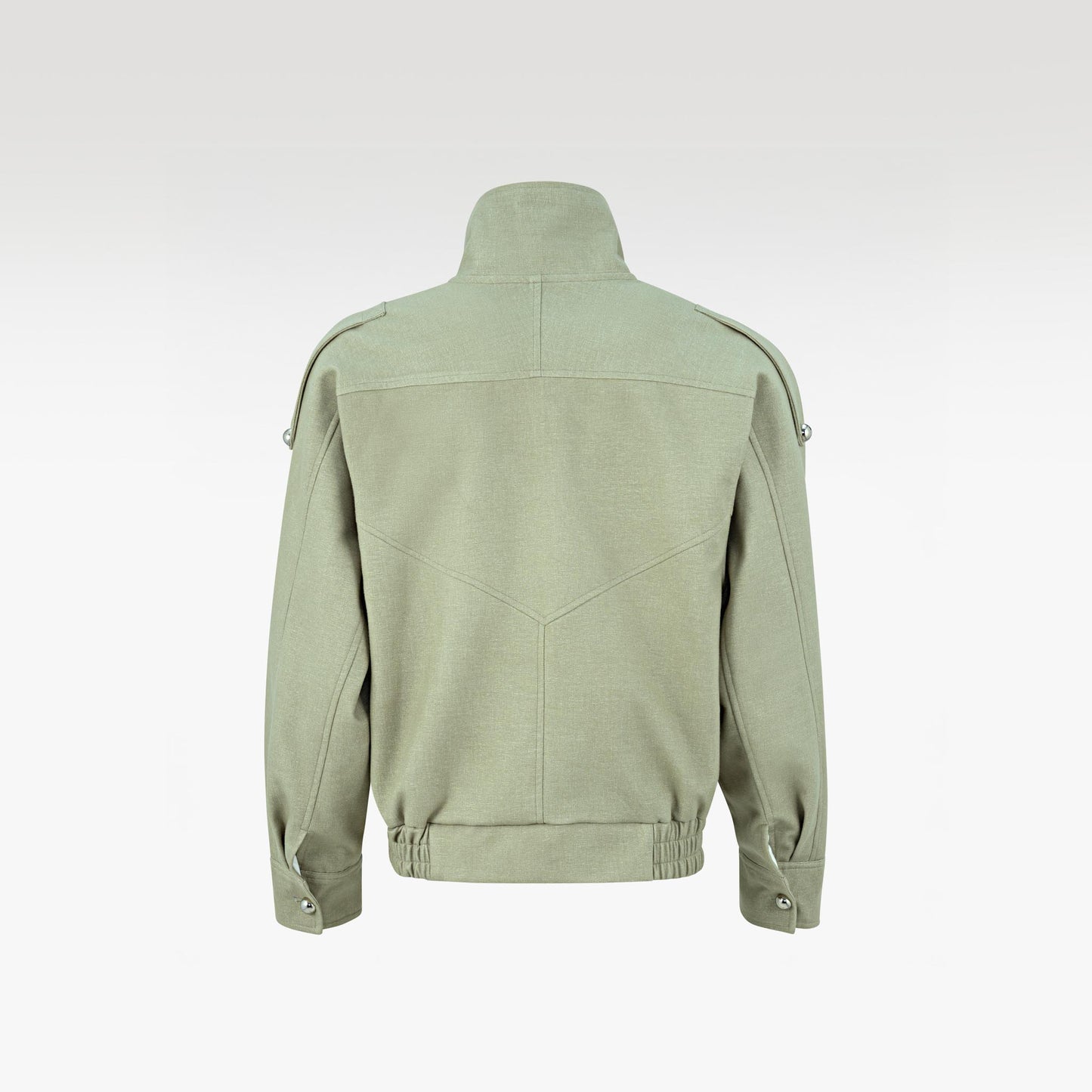 The Polyurethane Jacket | Structured High-Collar Contemporary Streetwear