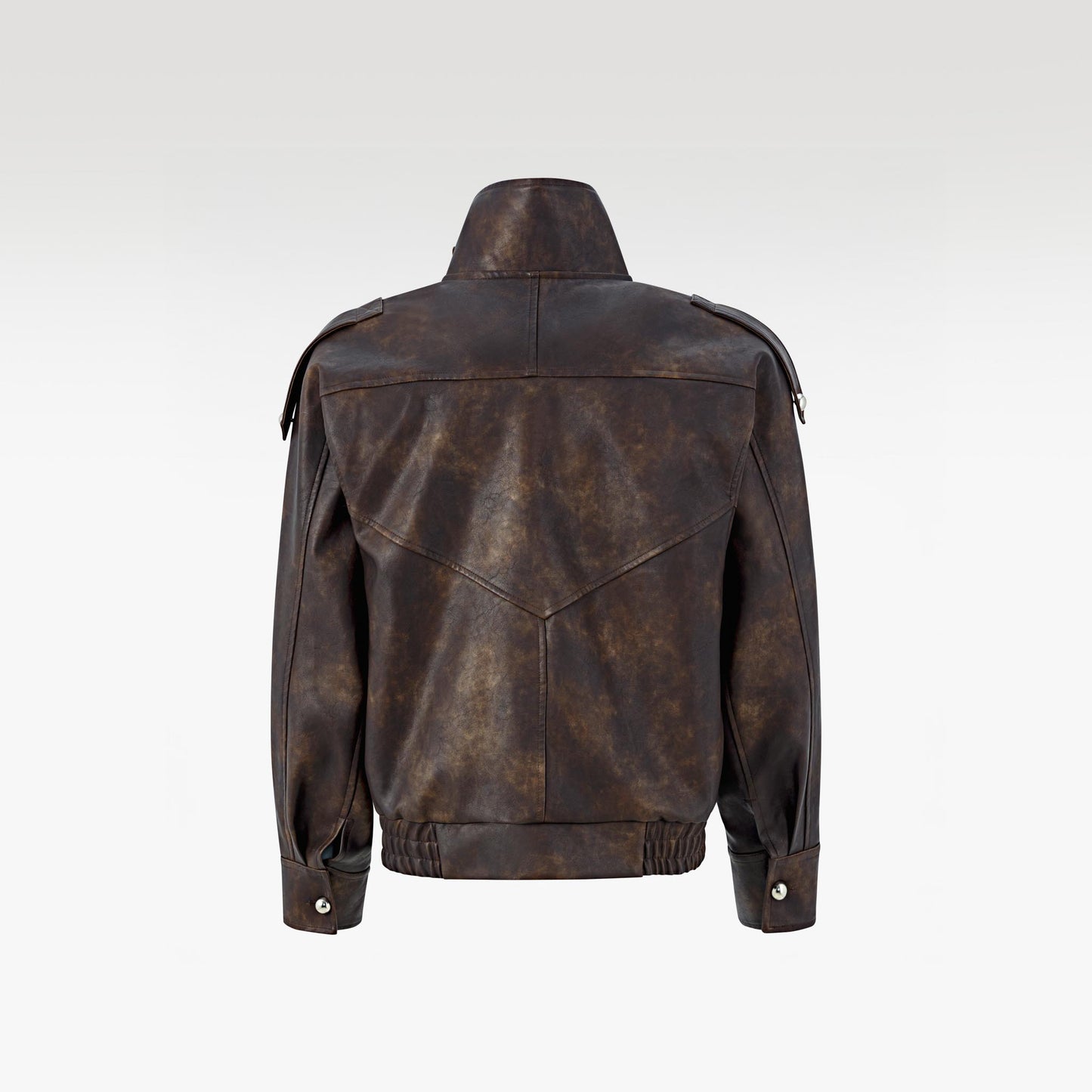 The Lobby Scene Dro Faux Leather Jacket | Oversized High-Collar Streetwear Statement