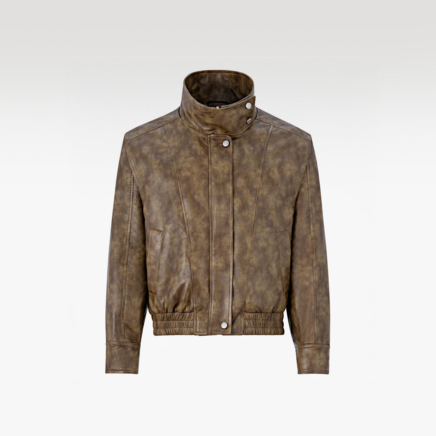 The Field Marshal Faux Jacket | High-Collar Structured Faux Leather