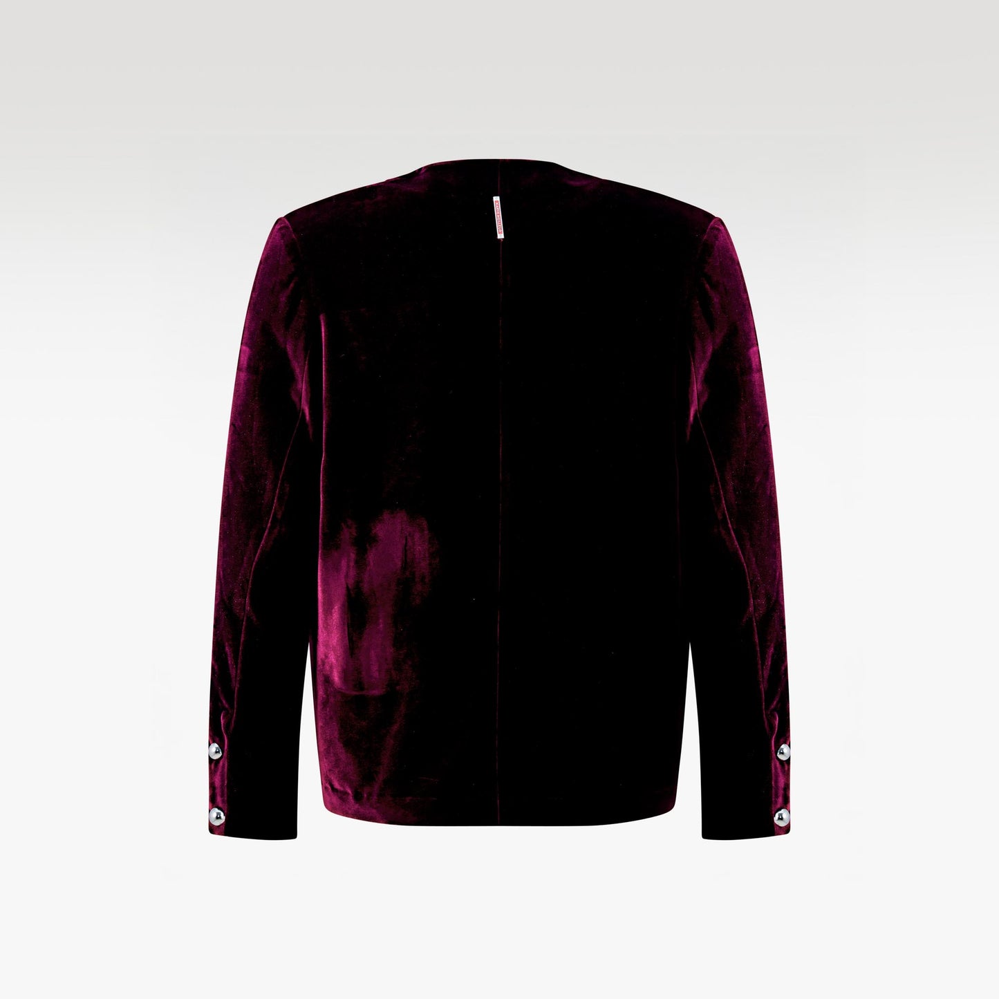 The Carmine Crush Velvet Blazer | Premium Velvet Structured Statement