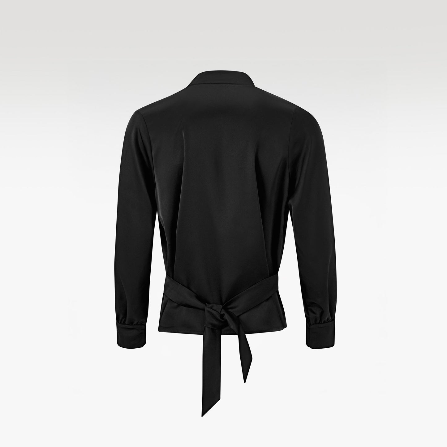 The Platinum Vault Silk Shirt | Shawl Collar Wrap Elegant Adjustable Fit