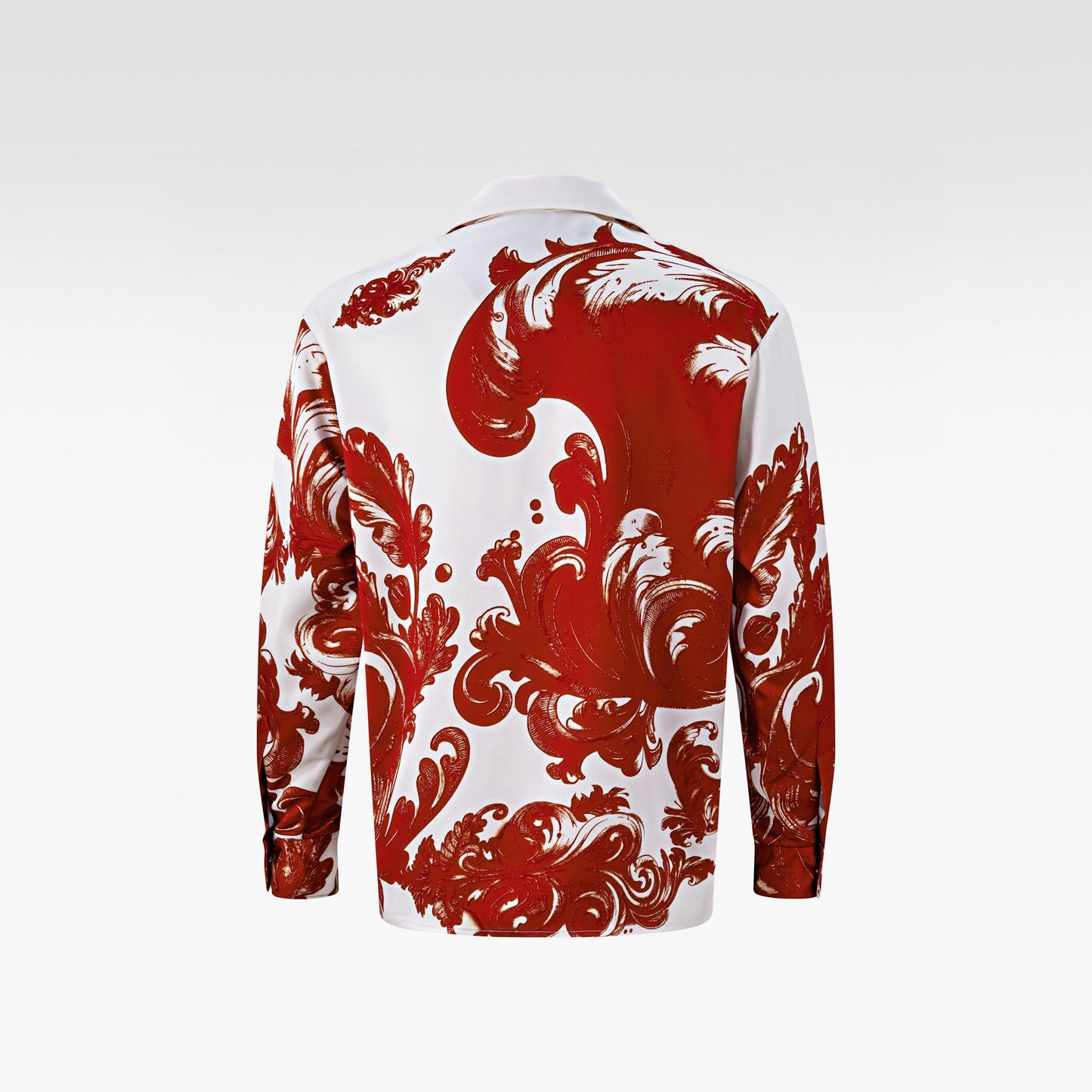 The Red Oath Silk Shirt | Premium Silk Relaxed Baroque