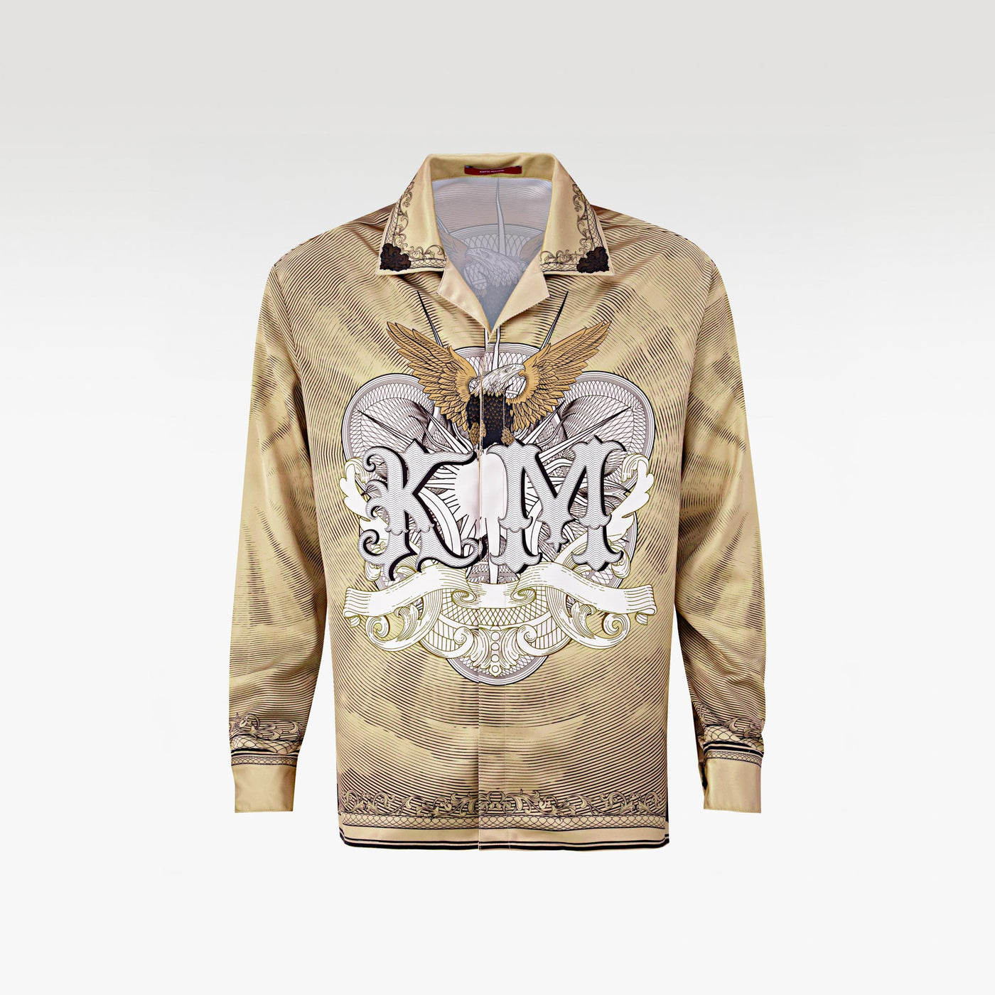 The Pale Gold Decree Silk Shirt | Premium Silk Relaxed Regal