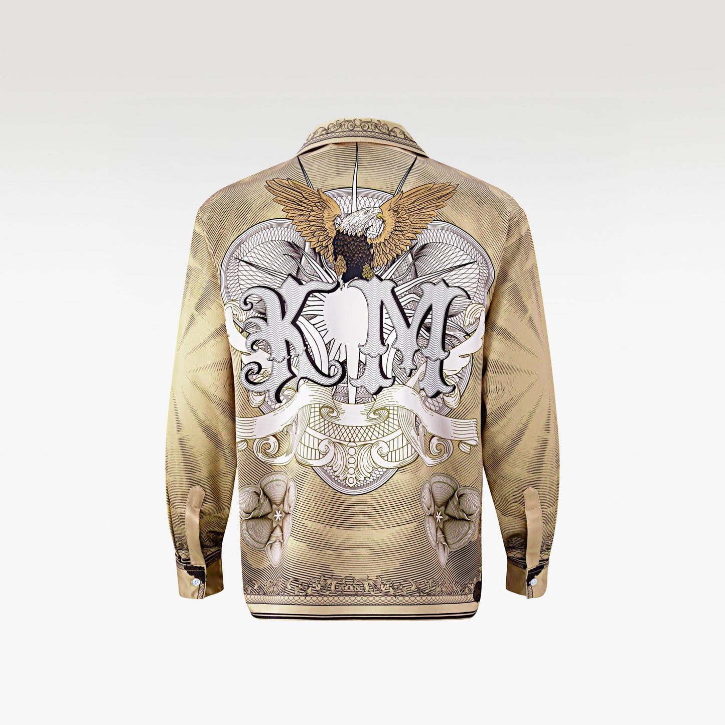 The Pale Gold Decree Silk Shirt | Premium Silk Relaxed Regal