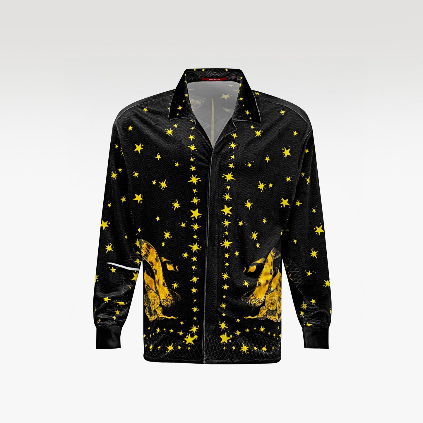 The Celestial Inheritance Velvet Shirt | Premium Velvet Relaxed Celestial