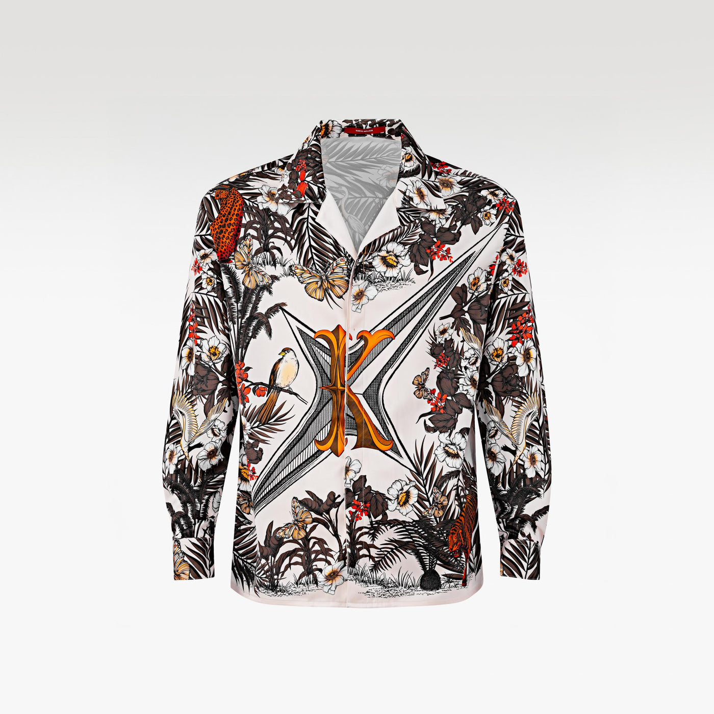 K-Crest Silk Shirt | Premium Silk Relaxed Statement