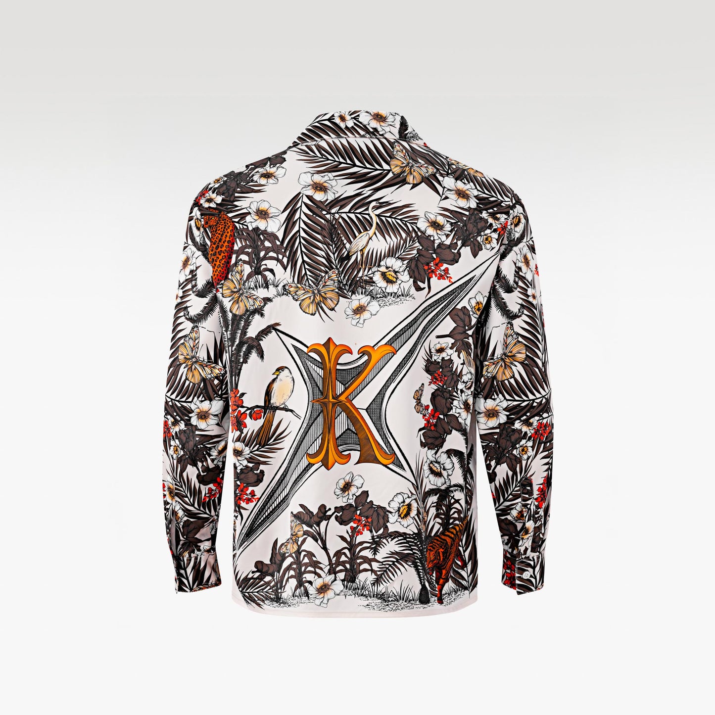 K-Crest Silk Shirt | Premium Silk Relaxed Statement